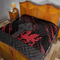 Wales Quilt Celtic Cross Welsh Red Dragon - Wonder Print Shop
