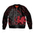Wales Sleeve Zip Bomber Jacket Celtic Cross Welsh Red Dragon - Wonder Print Shop
