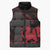 Wales Sleeveless Puffer Jacket Celtic Cross Welsh Red Dragon - Wonder Print Shop