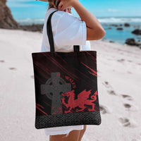 Wales Tote Bag Celtic Cross Welsh Red Dragon - Wonder Print Shop