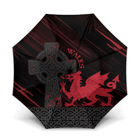 Wales Umbrella Celtic Cross Welsh Red Dragon - Wonder Print Shop