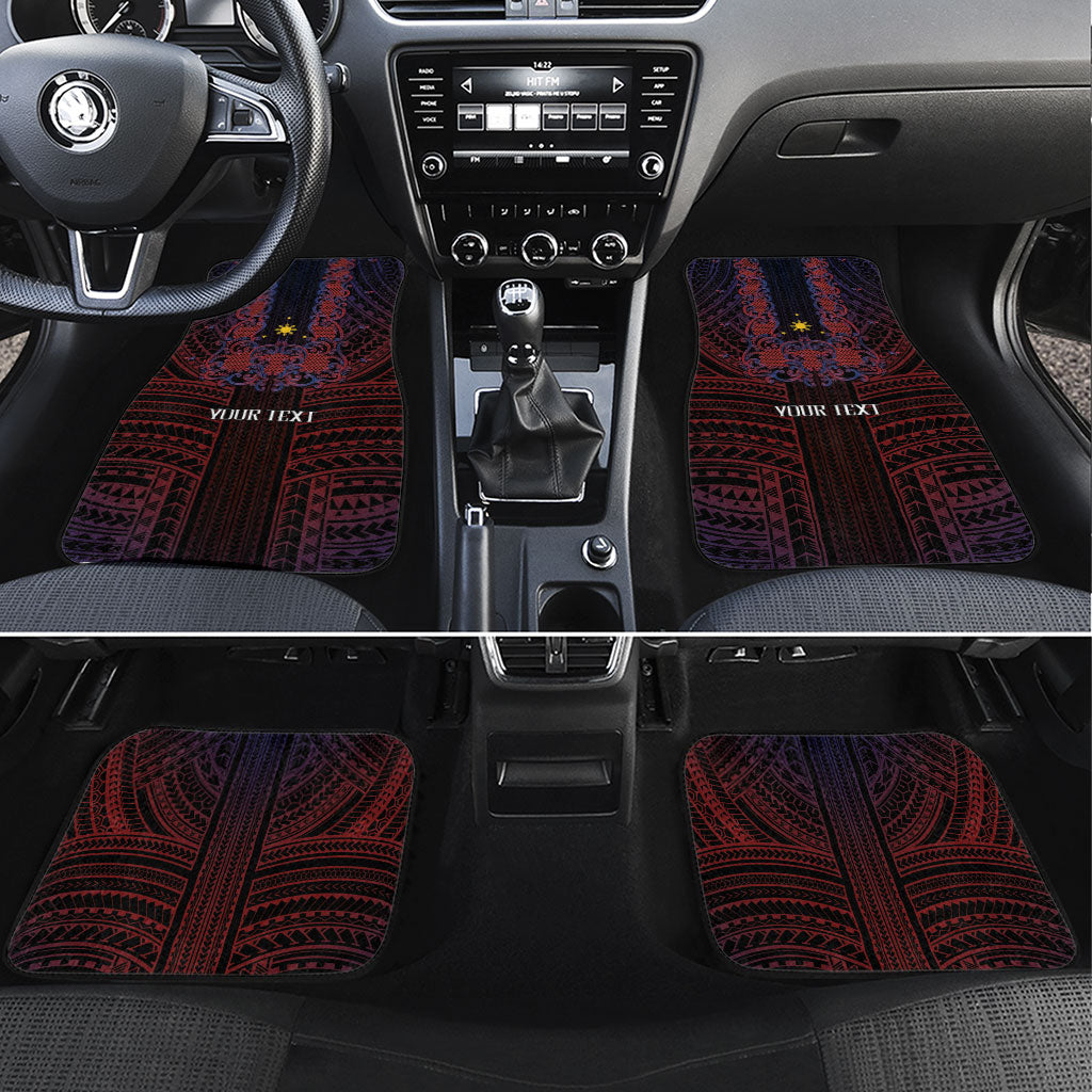 Filipino Barong Tagalog Inspired Personalised Car Mats Mabuhay Philippines Festival Polynesian Pattern