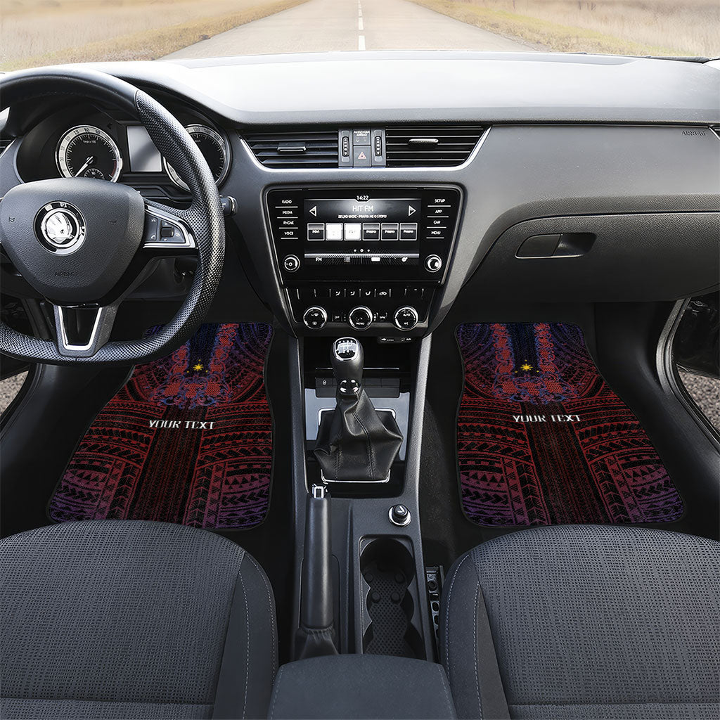 Filipino Barong Tagalog Inspired Personalised Car Mats Mabuhay Philippines Festival Polynesian Pattern