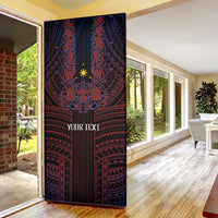 Filipino Barong Tagalog Inspired Personalised Door Cover Mabuhay Philippines Festival Polynesian Pattern