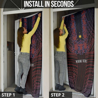 Filipino Barong Tagalog Inspired Personalised Door Cover Mabuhay Philippines Festival Polynesian Pattern