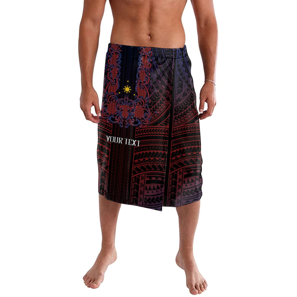 Filipino Barong Tagalog Inspired Personalised Lavalava Mabuhay Philippines Festival Polynesian Pattern