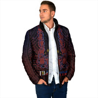 Filipino Barong Tagalog Inspired Personalised Padded Jacket Mabuhay Philippines Festival Polynesian Pattern
