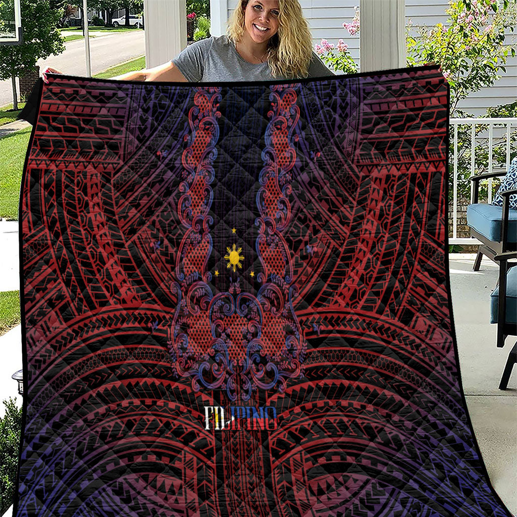 Filipino Barong Tagalog Inspired Quilt Mabuhay Philippines Festival Polynesian Pattern