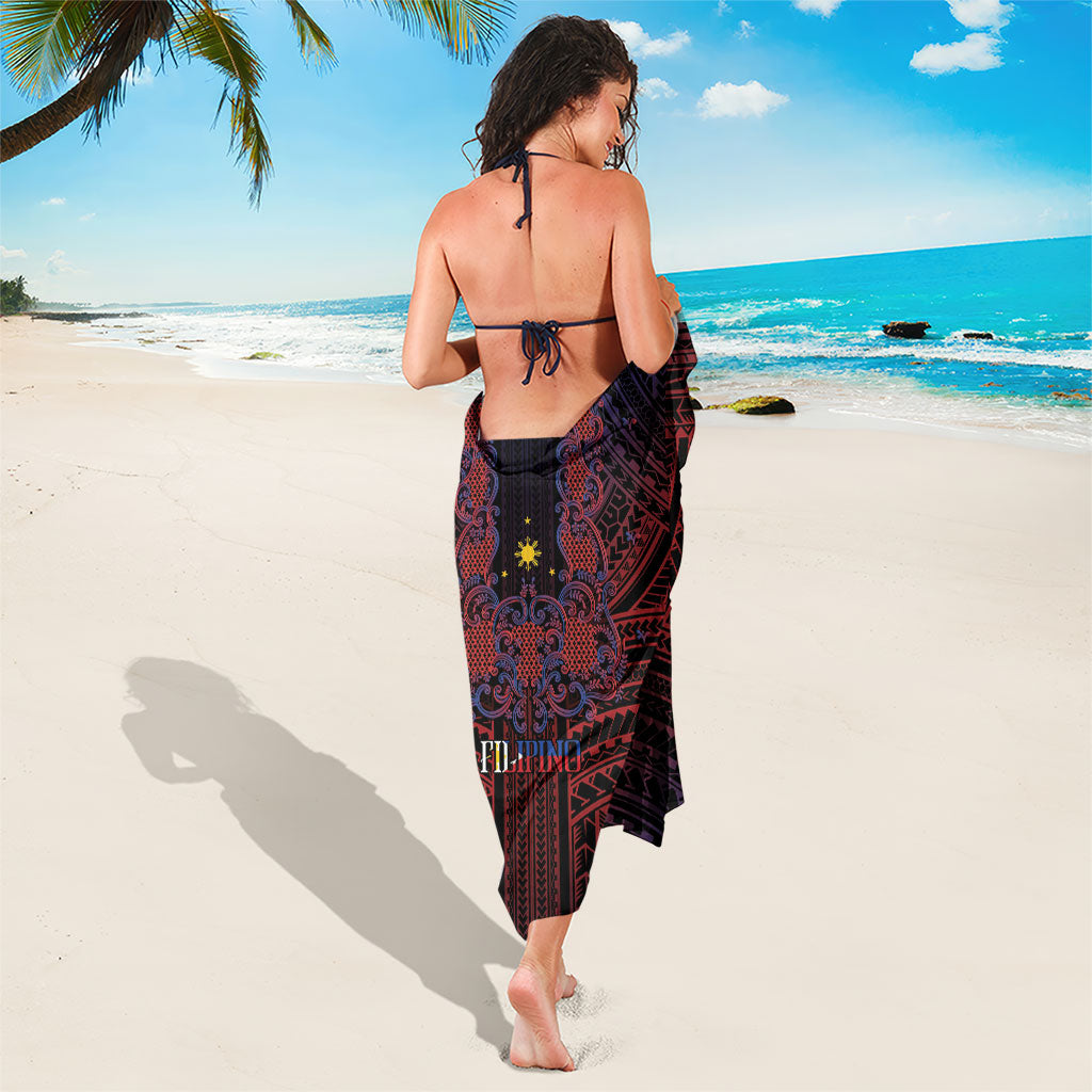 Filipino Barong Tagalog Inspired Sarong Mabuhay Philippines Festival Polynesian Pattern