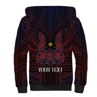 Filipino Barong Tagalog Inspired Personalised Sherpa Hoodie Mabuhay Philippines Festival Polynesian Pattern