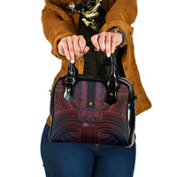 Filipino Barong Tagalog Inspired Shoulder Handbag Mabuhay Philippines Festival Polynesian Pattern