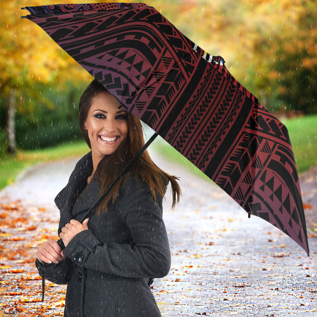 Filipino Barong Tagalog Inspired Umbrella Mabuhay Philippines Festival Polynesian Pattern