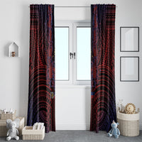 Filipino Barong Tagalog Inspired Window Curtain Mabuhay Philippines Festival Polynesian Pattern