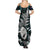 New Zealand Silver Fern Rugby Family Matching Summer Maxi Dress and Hawaiian Shirt Aotearoa All Black Dabbing Ball With Maori Paua Shell - Wonder Print Shop