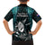 New Zealand Silver Fern Rugby Kid Hawaiian Shirt Aotearoa All Black Dabbing Ball With Maori Paua Shell - Wonder Print Shop
