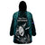 New Zealand Silver Fern Rugby Wearable Blanket Hoodie Aotearoa All Black Dabbing Ball With Maori Paua Shell - Wonder Print Shop