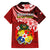 Tonga Rugby Family Matching Summer Maxi Dress and Hawaiian Shirt Ikale Tahi Tongan Ngatu Pattern With Dabbing Ball - Wonder Print Shop