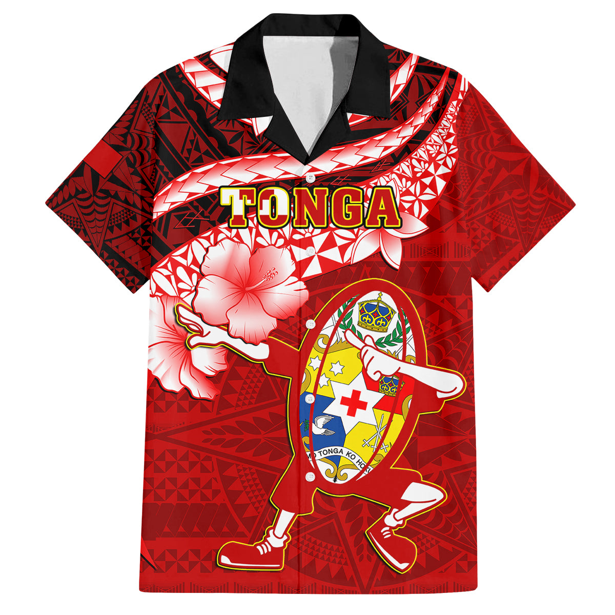 tonga-rugby-kid-hawaiian-shirt-ikale-tahi-tongan-ngatu-pattern-with-dabbing-ball