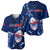 Samoa Rugby Baseball Jersey Manu Samoa Ula Fala Dabbing Ball Polynesian Blue Version - Wonder Print Shop