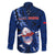 Samoa Rugby Family Matching Summer Maxi Dress and Hawaiian Shirt Manu Samoa Ula Fala Dabbing Ball Polynesian Blue Version - Wonder Print Shop