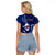 Samoa Rugby Raglan Cropped T Shirt Manu Samoa Ula Fala Dabbing Ball Polynesian Blue Version - Wonder Print Shop