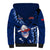 Samoa Rugby Sherpa Hoodie Manu Samoa Ula Fala Dabbing Ball Polynesian Blue Version - Wonder Print Shop