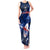 Samoa Rugby Tank Maxi Dress Manu Samoa Ula Fala Dabbing Ball Polynesian Blue Version - Wonder Print Shop
