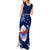 Samoa Rugby Tank Maxi Dress Manu Samoa Ula Fala Dabbing Ball Polynesian Blue Version - Wonder Print Shop
