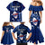 Custom Samoa Rugby Family Matching Mermaid Dress and Hawaiian Shirt Manu Samoa Ula Fala Dabbing Ball Polynesian Blue Version - Wonder Print Shop