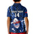 Custom Samoa Rugby Kid Polo Shirt Manu Samoa Ula Fala Dabbing Ball Polynesian Blue Version - Wonder Print Shop