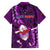 Samoa Rugby Kid Hawaiian Shirt Manu Samoa Ula Fala Dabbing Ball Polynesian Purple Version - Wonder Print Shop