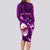 Samoa Rugby Long Sleeve Bodycon Dress Manu Samoa Ula Fala Dabbing Ball Polynesian Purple Version - Wonder Print Shop