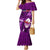 Samoa Rugby Mermaid Dress Manu Samoa Ula Fala Dabbing Ball Polynesian Purple Version - Wonder Print Shop