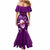 Samoa Rugby Mermaid Dress Manu Samoa Ula Fala Dabbing Ball Polynesian Purple Version - Wonder Print Shop