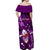 Samoa Rugby Off Shoulder Maxi Dress Manu Samoa Ula Fala Dabbing Ball Polynesian Purple Version - Wonder Print Shop