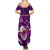 Samoa Rugby Summer Maxi Dress Manu Samoa Ula Fala Dabbing Ball Polynesian Purple Version - Wonder Print Shop