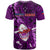 Samoa Rugby T Shirt Manu Samoa Ula Fala Dabbing Ball Polynesian Purple Version - Wonder Print Shop