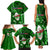 Samoa Rugby Family Matching Tank Maxi Dress and Hawaiian Shirt Manu Samoa Ula Fala Dabbing Ball Polynesian Green Version - Wonder Print Shop