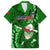 Samoa Rugby Family Matching Tank Maxi Dress and Hawaiian Shirt Manu Samoa Ula Fala Dabbing Ball Polynesian Green Version - Wonder Print Shop