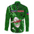 Samoa Rugby Family Matching Tank Maxi Dress and Hawaiian Shirt Manu Samoa Ula Fala Dabbing Ball Polynesian Green Version - Wonder Print Shop