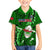 Samoa Rugby Family Matching Tank Maxi Dress and Hawaiian Shirt Manu Samoa Ula Fala Dabbing Ball Polynesian Green Version - Wonder Print Shop