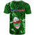 Samoa Rugby T Shirt Manu Samoa Ula Fala Dabbing Ball Polynesian Green Version - Wonder Print Shop