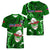 Samoa Rugby Women V Neck T Shirt Manu Samoa Ula Fala Dabbing Ball Polynesian Green Version - Wonder Print Shop