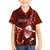 Samoa Rugby Kid Hawaiian Shirt Manu Samoa Ula Fala Dabbing Ball Polynesian Red Version - Wonder Print Shop