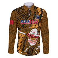 Samoa Rugby Family Matching Summer Maxi Dress and Hawaiian Shirt Manu Samoa Ula Fala Dabbing Ball Polynesian Gold Version - Wonder Print Shop