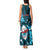Samoa Rugby Tank Maxi Dress Manu Samoa Ula Fala Dabbing Ball Polynesian Turquoise Version - Wonder Print Shop