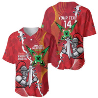 Guyana and Trinbago Cricket Custom Baseball Jersey Amazon Warriors Knight Riders Together - Wonder Print Shop