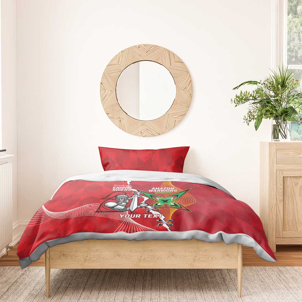 Guyana and Trinbago Cricket Custom Bedding Set Amazon Warriors Knight Riders Together - Wonder Print Shop