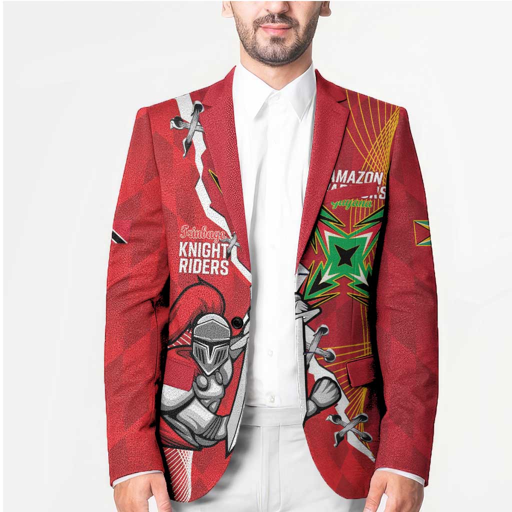 Guyana and Trinbago Cricket Custom Blazer Amazon Warriors Knight Riders Together - Wonder Print Shop