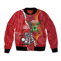Guyana and Trinbago Cricket Custom Bomber Jacket Amazon Warriors Knight Riders Together - Wonder Print Shop